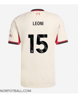 Billige Fotballdrakt Liverpool Giovanni Leoni #15 Replika Bortedrakt 2025-26 Kortermet Billige Fotballdrakt Liverpool Giovanni Leoni #15 Replika Bortedrakt 2025-26 Kortermet